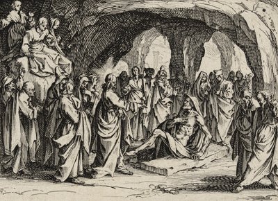 拉撒路的复活，1635年 作者 雅克·卡洛