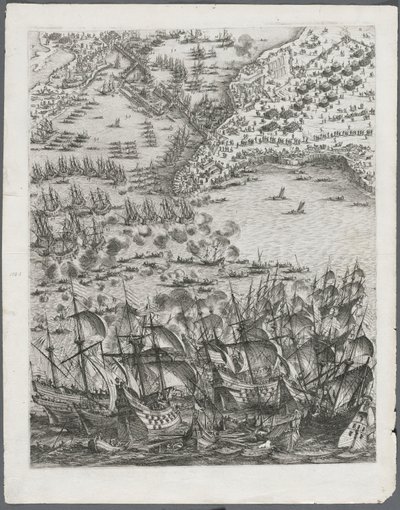 拉罗谢尔围困：第11板，1628年至1630年。 作者 雅克·卡洛