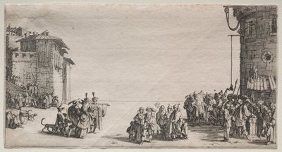 奴隶市场，1629年。 作者 雅克·卡洛