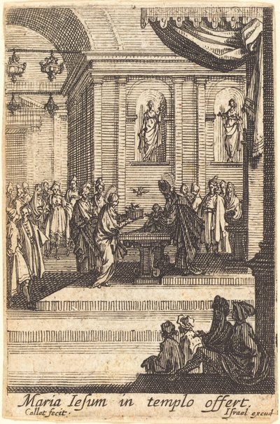 圣母在圣殿介绍耶稣 作者 Jacques Callot