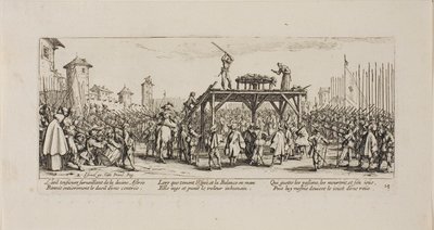 车轮》，选自《战争的悲惨》第十四版 作者 Jacques Callot