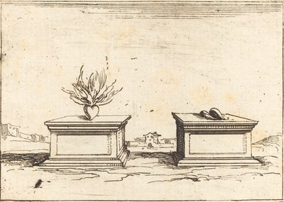 两颗心，1628年。 作者 雅克·卡洛
