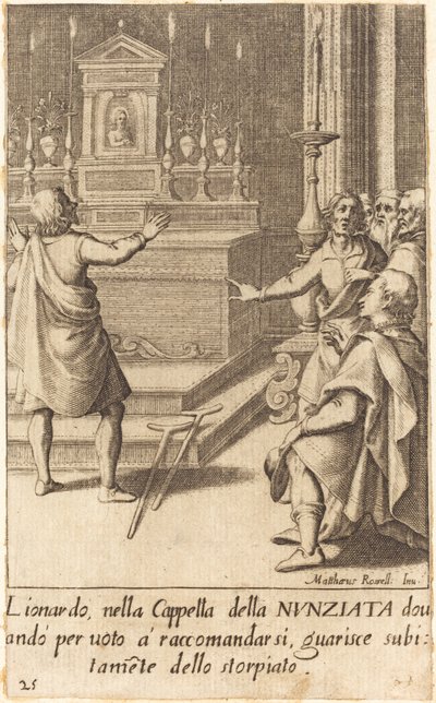 莱昂纳多 作者 Jacques Callot after Matteo Rosselli