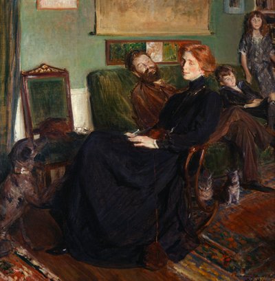 Daniel，Marianne，Francois和Leon Halevy，1910 作者 Jacques Emile Blanche