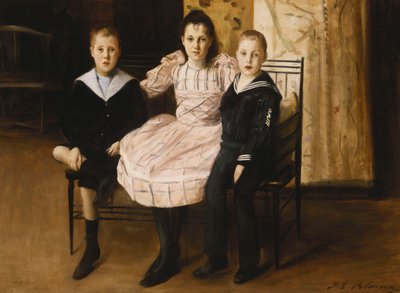 亨利·伯恩斯坦和他的兄弟姐妹，1892年 作者 雅克·埃米尔·布兰奇
