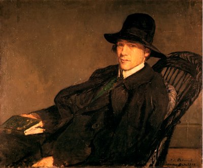 安德烈·基德（Andre Gide）肖像，1869-1951年，1912年。 作者 雅克·埃米尔·布兰奇