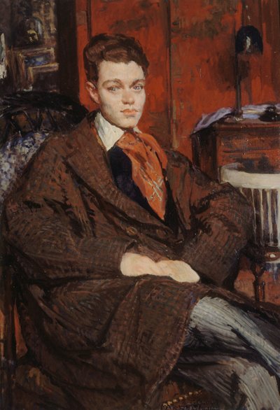 勒内-克里夫的肖像，1900-1935年，1928年。 作者 雅克·埃米尔·布兰奇