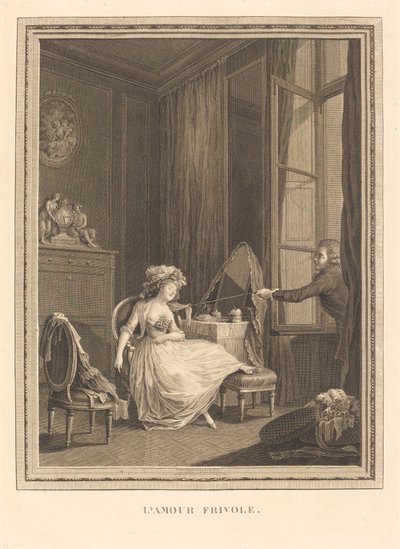 爱的轻狂 作者 Jacques Firmin Beauvarlet after Pierre Antoine Baudouin