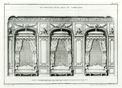 一个聪明的巴黎绘画室，1770年初，来自巴黎的Cours dArchitecture，由1771-77出版，共有6卷，由Blondel，Jacques-Francois（1705-74）系列，由Pierre Patte去世后完成， 作者 雅克·弗朗索瓦·布朗德尔