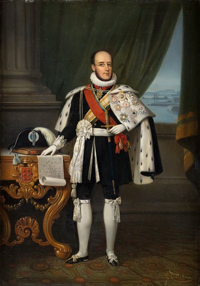 1838-1889年波尔图公爵Infante Luís，未来的葡萄牙国王Luís一世，1860年前。 作者 雅克·弗朗索瓦·卡拉班