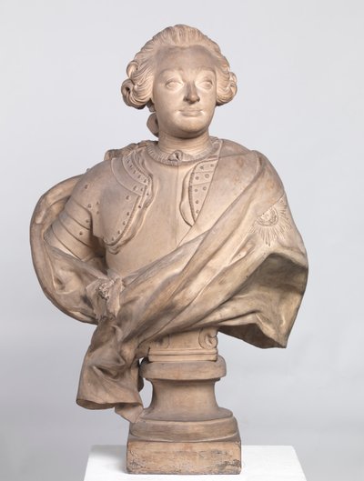 国王弗雷德里克五世，1754年（粘土） 作者 Jacques Francois Joseph Saly