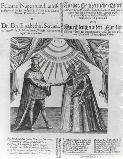 弗雷德里克五世，选民帕拉丁和英格兰伊丽莎白公主的婚礼，1613年 作者 雅克·格兰瑟姆（Jacques Granthomme）