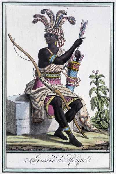 非洲亚马逊 - 在 Grasset St Sauveur 编着的“旅行百科全书”中。 1796 作者 雅克·格拉塞德·圣索维尔