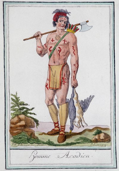 阿卡德人--载于《旅行百科全书》，Grasset St Sauveur，1796年编辑。 作者 雅克·格拉塞德·圣索维尔