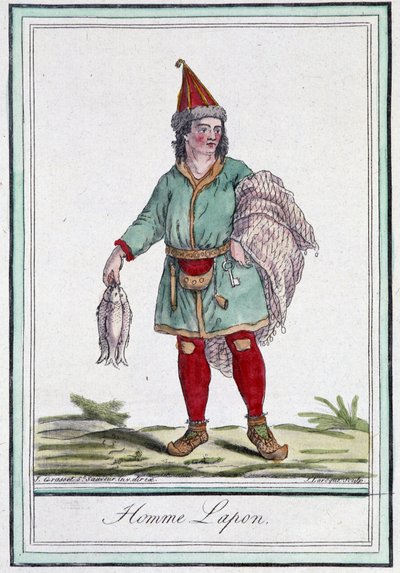 拉普人 - 在 Grasset Saint Sauveur 编着的“旅行百科全书”中。 巴黎 1796 作者 雅克·格拉塞德·圣索维尔
