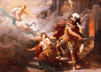 海伦于1779年从埃涅阿斯之怒中拯救了维纳斯 作者 Jacques Henri Sablet