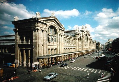 Gare du Nord门面的视图，建于1861年至1963年 作者 雅克·伊格纳斯·希托夫