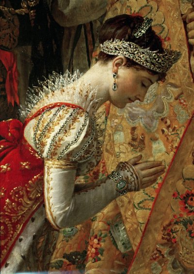 约瑟芬女皇拿破仑加冕典礼，细节 作者 Jacques Louis David