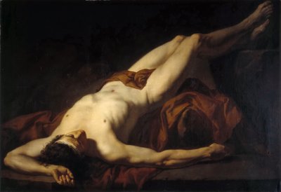 男性裸体赫克托 作者 Jacques Louis David