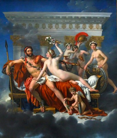 火星被金星解除武装》，1824年。 作者 雅克·路易·大卫