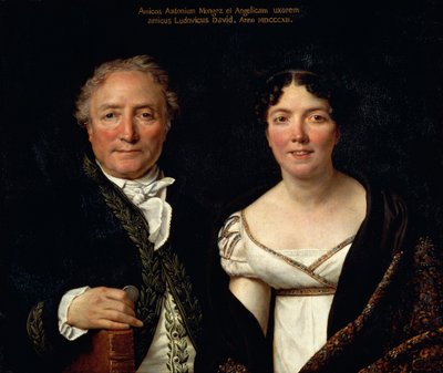 安东尼奥·蒙格斯和他的妻子的肖像 作者 Jacques Louis David