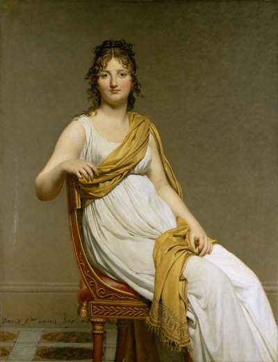 雷蒙·德·韦尔纳纳克女士的肖像，亨利埃特·德拉克罗瓦（Henriette Delacroix）出生 作者 雅克·路易·大卫