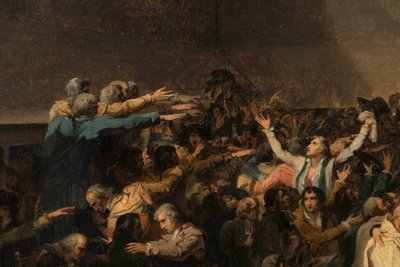 网球场誓言，1789 年 6 月 20 日，细节 作者 雅克·路易·大卫