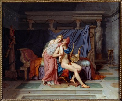 The love of Paris and Helene. Painting by Jacques Louis David (1748-1825) 作者 雅克·路易·大卫