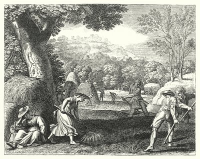 Harvest scene (engraving) 作者 雅克·斯特拉（Jacques Stella）