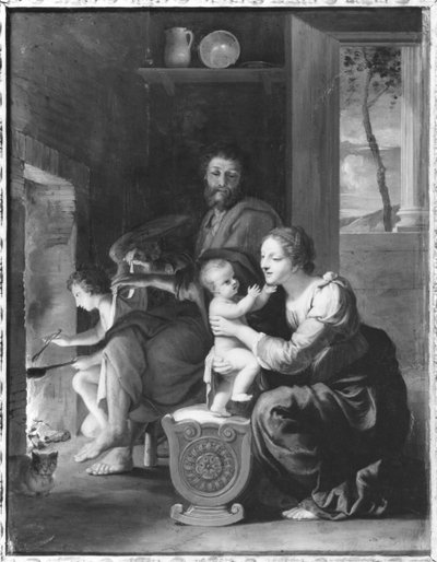 神圣家族，1650年后（铜上油） 作者 雅克·斯特拉（Jacques Stella）