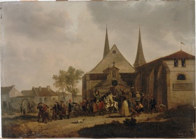 大革命期间的教堂掠夺，约 1793 年（木板油画） 作者 Jacques Swebach-Desfontaines