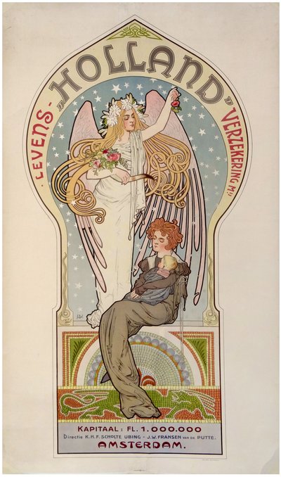 荷兰人寿保险公司，约1910年。 作者 Jacques Zon