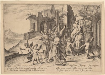 逃往埃及后的回归 作者 Jacques de Gheyn II，在 Karel van Mander I 之后