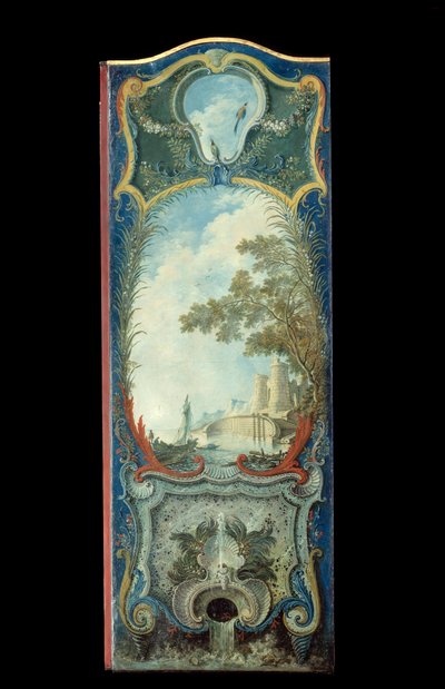 家具：Jacques de Lajoue (1686-1761) 18 世纪在马鲁夫纸上画屏风 作者 雅克·德·拉约