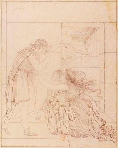 让-拉辛（Jean Racine，1639-1699 年）的《安德罗玛克在皮洛士脚下》插图，雅克-德-塞弗（Jacques de Seve，1742-1788 年）绘制 作者 雅克·塞弗