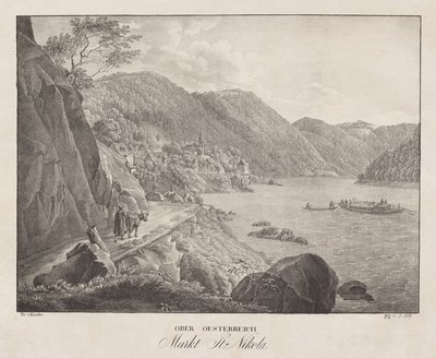 下奥地利州，圣尼古拉市场 作者 Jakob Alt