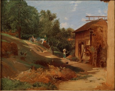 陶努斯地区的农场 作者 Jakob Fürchtegott Dielmann
