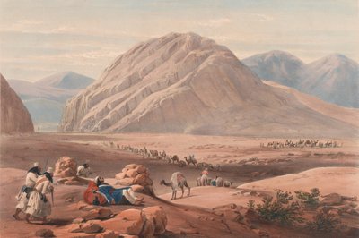 View of the Mountain Baba-Naunee, c.1839 (lithograph, tinted) 作者 詹姆斯（后）阿特金森