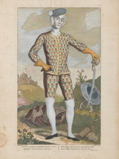 查尔斯·爱德华·斯图亚特王子（彩色雕刻） 作者 詹姆斯（c.1692-1767）（之后）瓦斯达尔