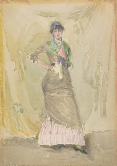 绿色的说明，1883-1884。 作者 詹姆斯·阿博特·麦克尼尔·惠斯勒