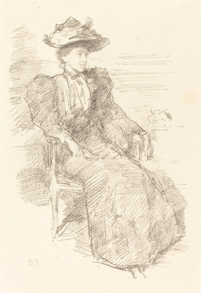 一幅画像：米尔德里德-豪威尔斯，18941896。 作者 詹姆斯·阿博特·麦克尼尔·惠斯勒
