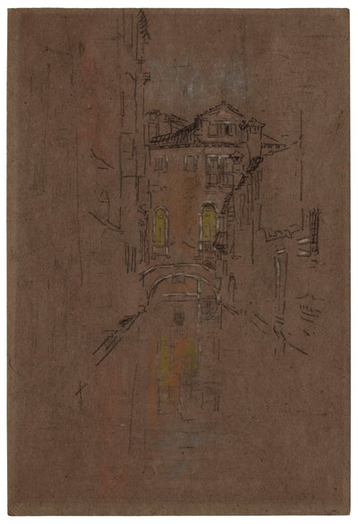 威尼斯运河，1879-1880。 作者 詹姆斯·阿博特·麦克尼尔·惠斯勒