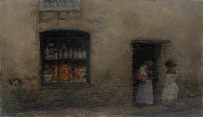 一个橙色的音符：糖果店，1883或1884年。 作者 詹姆斯·阿博特·麦克尼尔·惠斯勒