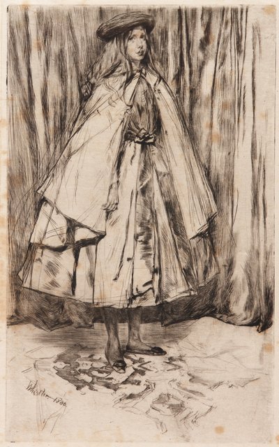 安妮-哈登，1860年。 作者 詹姆斯·阿博特·麦克尼尔·惠斯勒