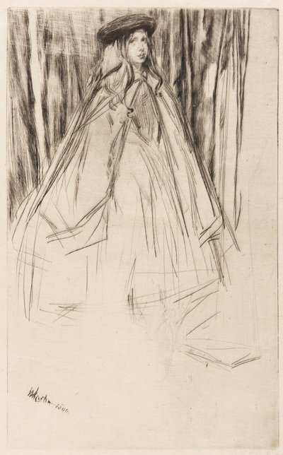 安妮-哈登，1860年。 作者 詹姆斯·阿博特·麦克尼尔·惠斯勒
