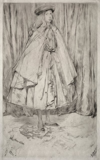 安妮·海顿（Annie Haden），1860年。 作者 詹姆斯·阿博特·麦克尼尔·惠斯勒