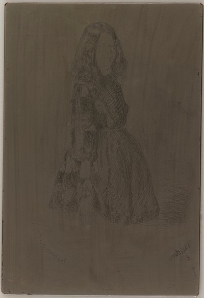 Anniie, 1857-1858. 作者 詹姆斯·阿博特·麦克尼尔·惠斯勒