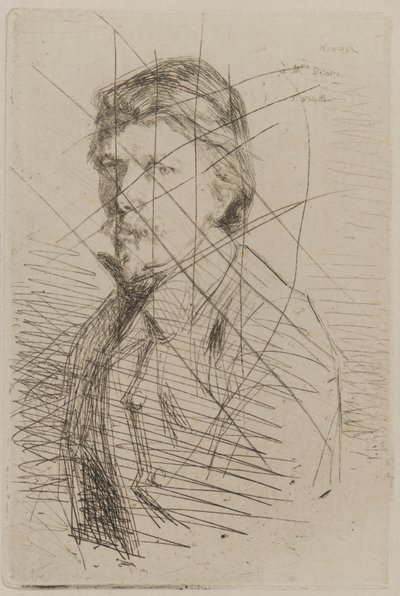 奥古斯特-德拉特，1858年。 作者 James Abbott McNeill Whistler