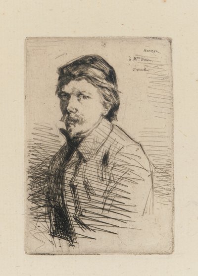 奥古斯特-德拉特，1858年。 作者 James Abbott McNeill Whistler