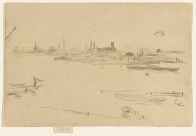 巴特西的早晨，1875年。 作者 詹姆斯·阿博特·麦克尼尔·惠斯勒